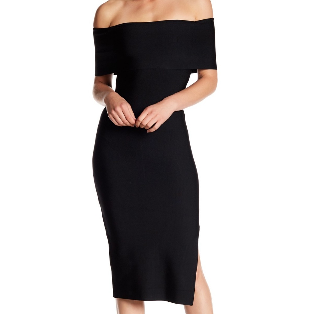 NWT Dalia MacPhee Off-the-Shoulder Midi Dress